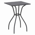 Moderner vidaXL Gartentisch aus Stahlgitter, Anthrazit, 50x50x72cm