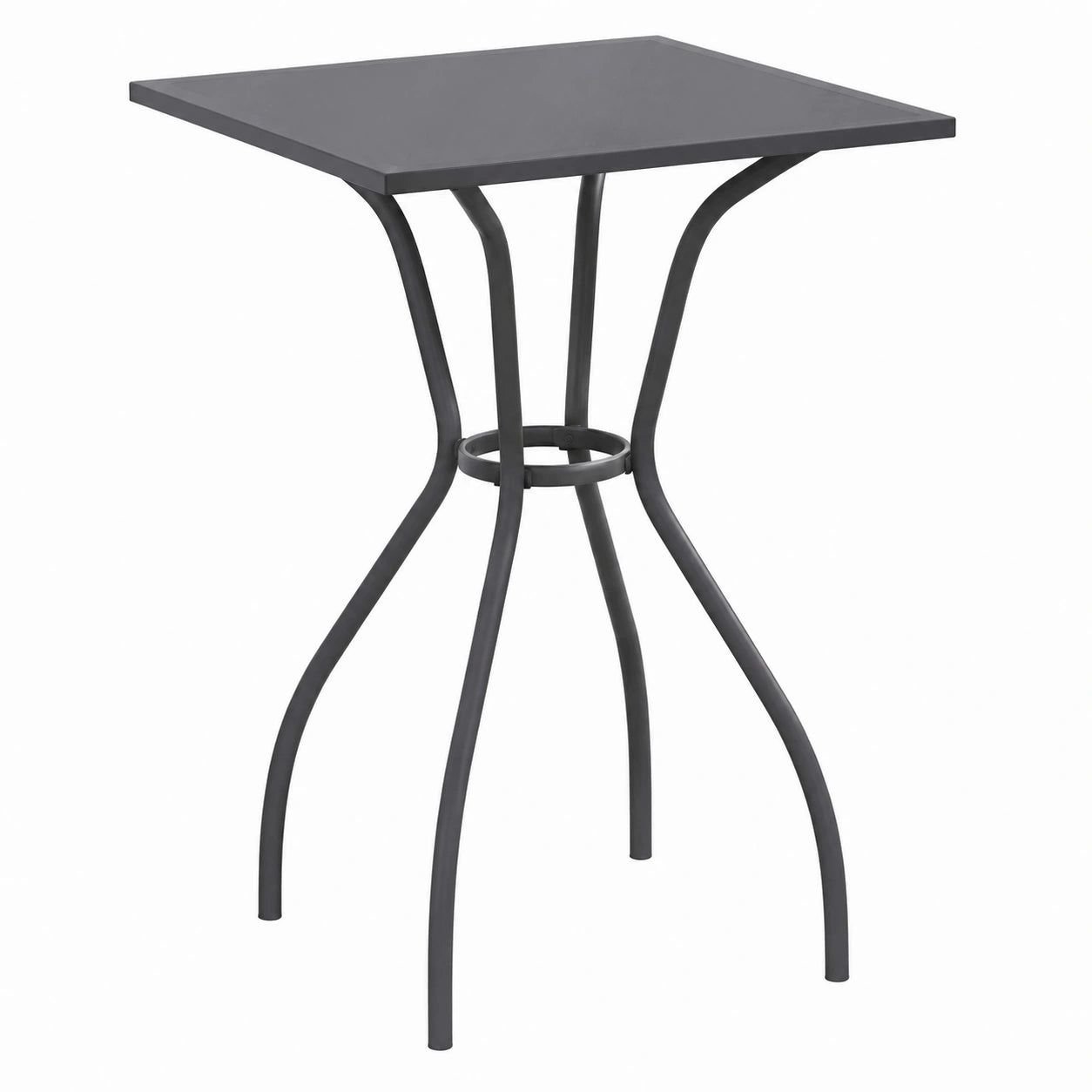 Moderner vidaXL Gartentisch aus Stahlgitter, Anthrazit, 50x50x72cm