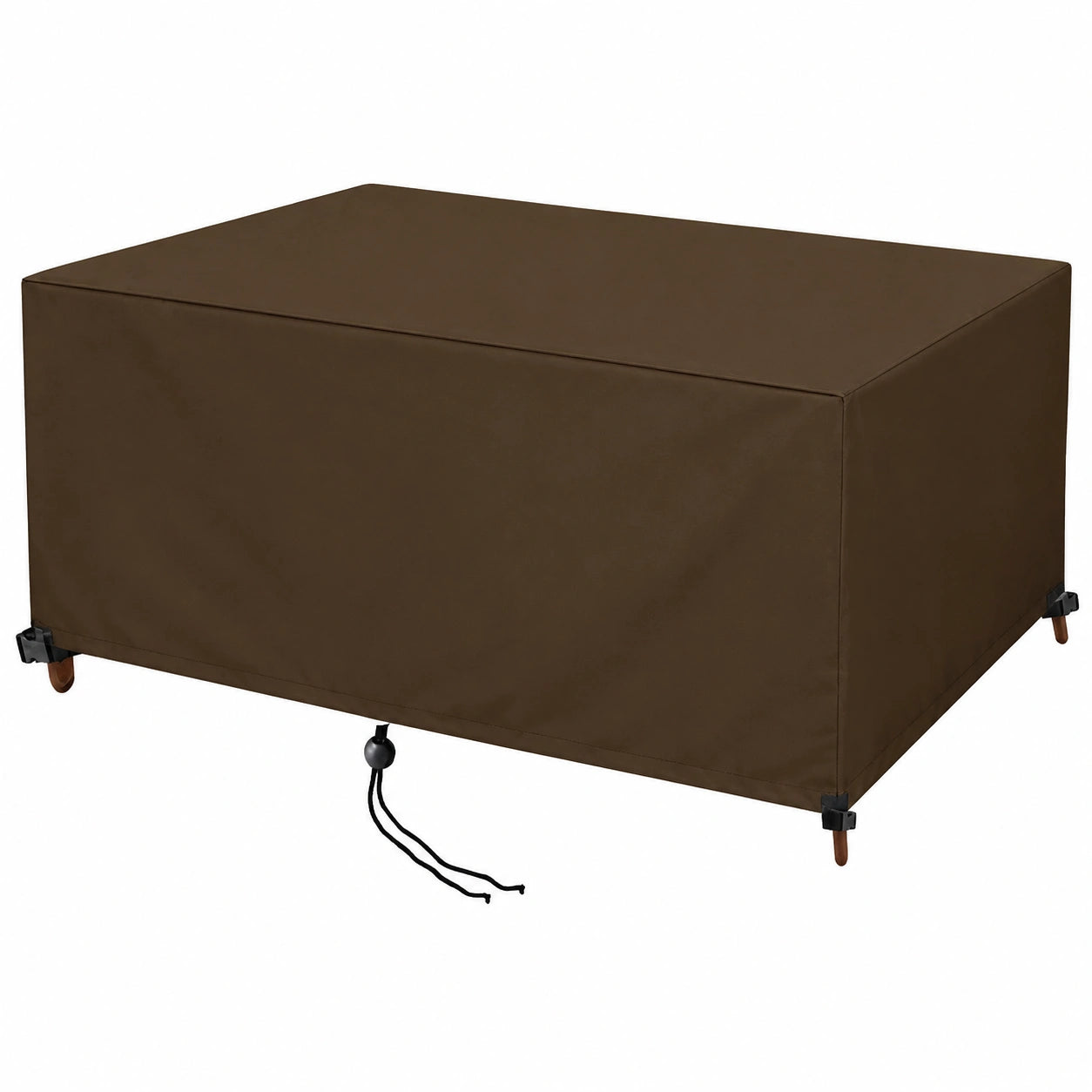 Wasserdichte Rattanmöbel Abdeckung 320x160x100 cm - Robustes 420D Oxford-Gewebe mit UV-Schutz für Gartentisch