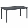 Höhenverstellbarer Gartentisch Anthrazit, 180 x 80 x 74 cm, Langlebig und Erweiterbar für Gesellige Runden