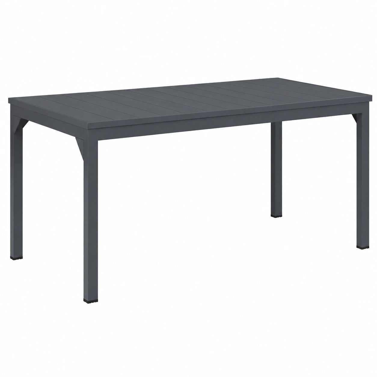 Höhenverstellbarer Gartentisch Anthrazit, 180 x 80 x 74 cm, Langlebig und Erweiterbar für Gesellige Runden
