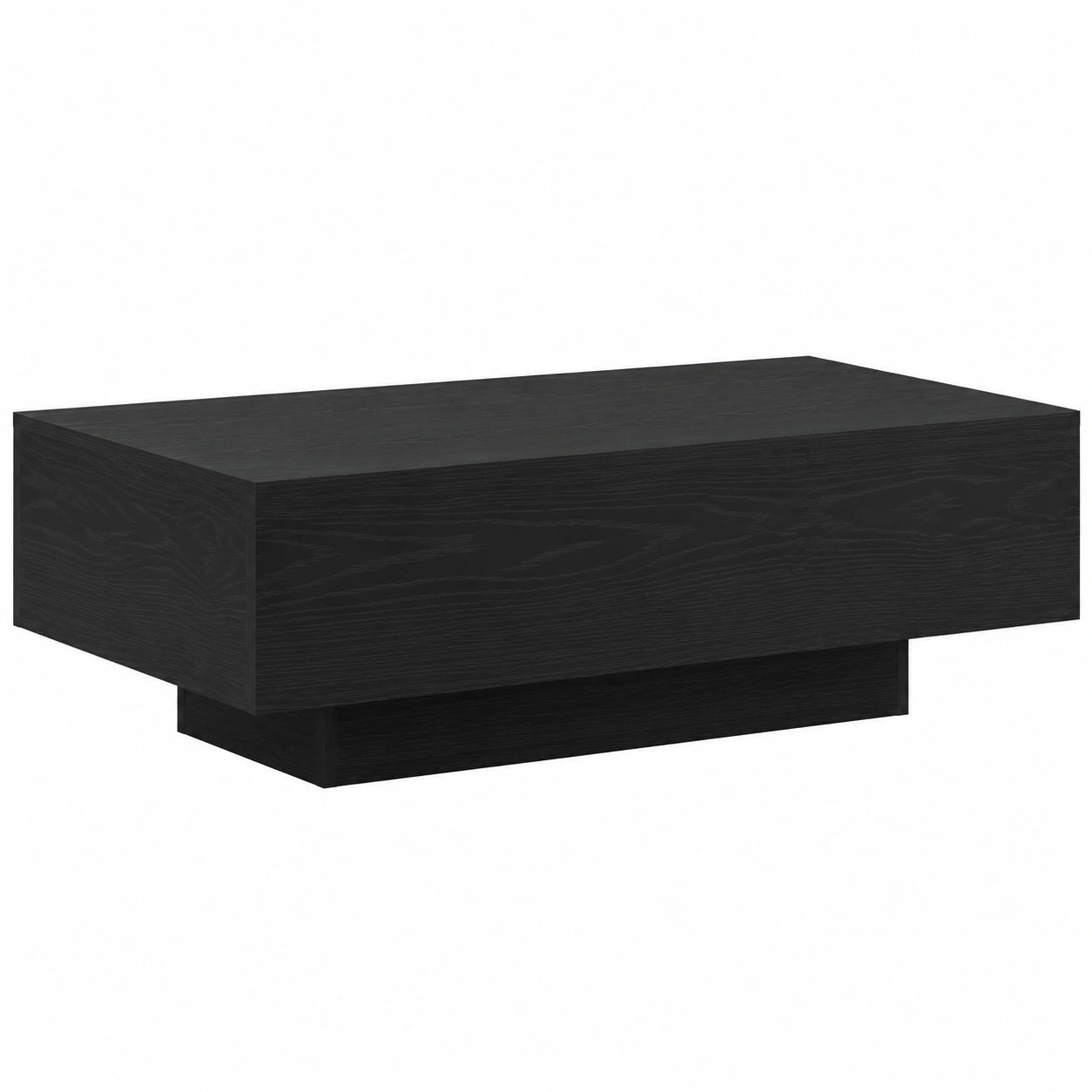 Moderner Couchtisch in Eichen-Optik, Schwarz, 100 x 49,5 x 31 cm - Langlebig und stilvoll für Ihr Wohnzimmer