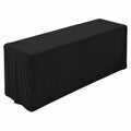 Stretch-Tischdecke für rechteckigen Tisch, 6 Fuß, knitterfrei, ideal für Hochzeiten und Bankette