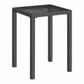 Moderner vidaXL Gartentisch aus Stahl, Mesh-Design, anthrazit, 50x50x72cm
