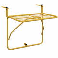 Klappbarer Hängetisch für Balkon, 60x40 cm, Stahl, Golden