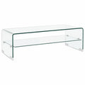 Moderner Glas-Couchtisch, 98x45x31 cm, für Wohnzimmer, Büro und Schlafzimmer