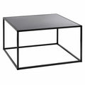 Moderner HAKU Beistelltisch aus schwarzem Metall, kompakt 70 x 40 x 70 cm