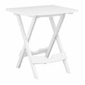 Klappbarer Gartentisch in Weiß, wetterfest, 45,5x38,5x50cm für Balkon und Camping