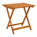 Klappbarer Bistrotisch aus massivem Akazienholz für Garten und Terrasse, 70x70x75 cm