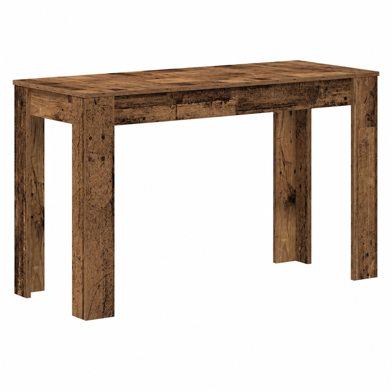 Moderner Esszimmertisch in Holzoptik, 120x60x76 cm, für Küche und Restaurant