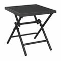 Klappbarer Gartentisch aus Stahl für Terrasse und Garten, anthrazit