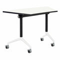 Modularer Trapeztisch mit Rollen für Büro und Seminar
